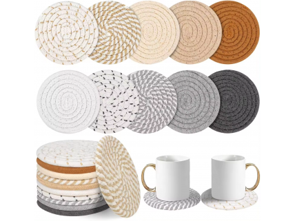 Woven Cotton Coasters